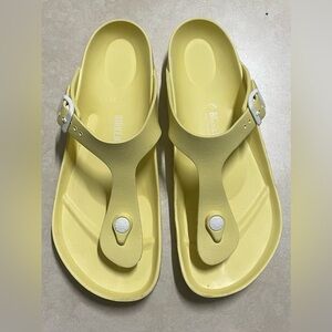 Birkenstock Light Yellow Thong Sandals